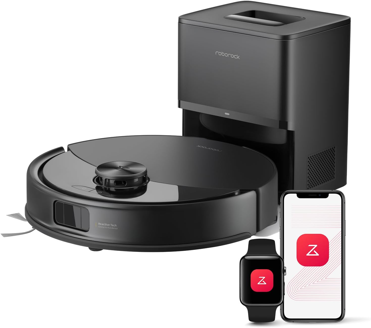 Roborock Q10 S5+ robot vacuum with compact auto-empty dock