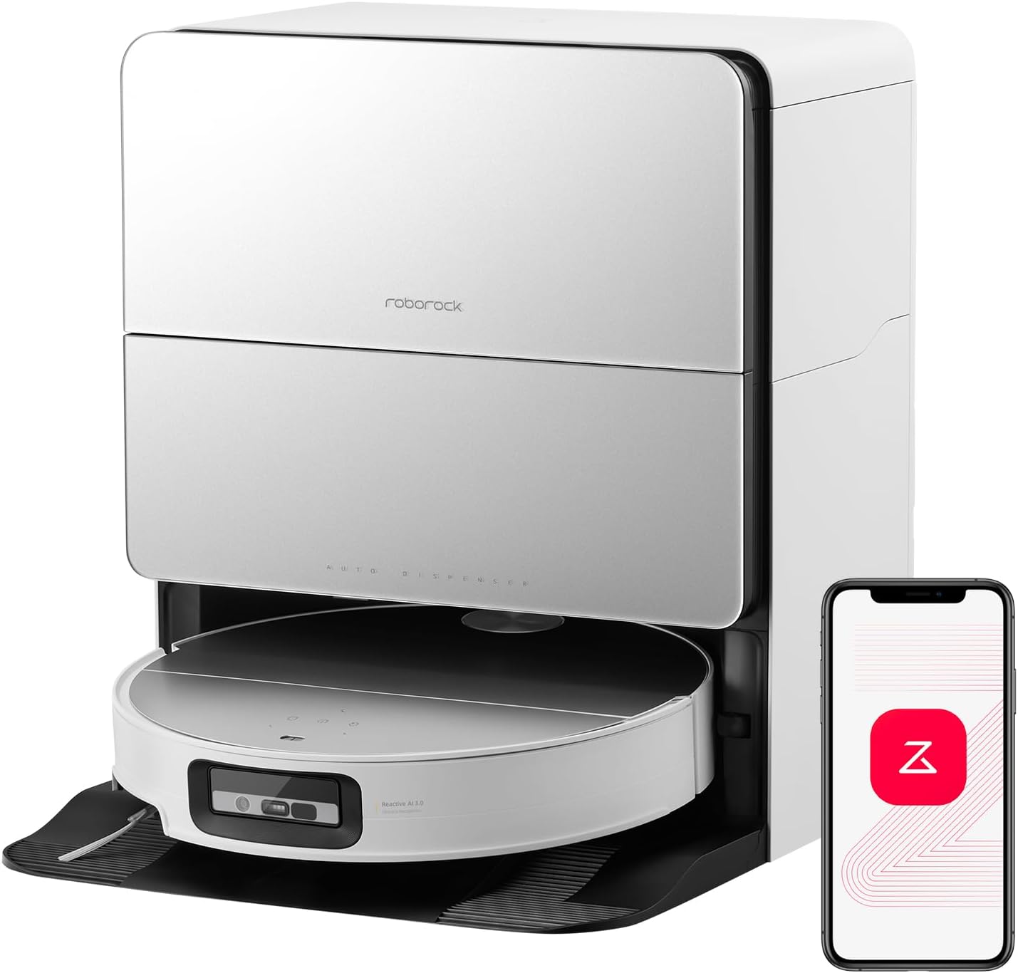 Roborock Saros 10 robot vacuum with premium dock