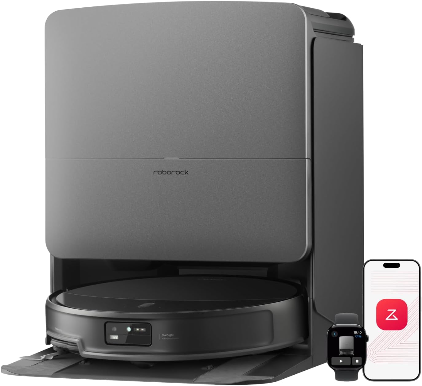 Roborock Saros 20 robot vacuum with flagship dock